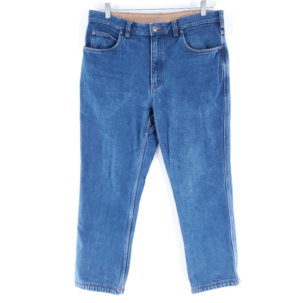 Duluth Trading Co Men Jean with Lining 100% Cotton Blue Size 36x30 (35x29)